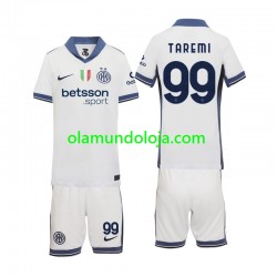 Camisola Inter de Milão Mehdi Taremi 99 Criança Equipamento Segundo 2024-2025 Manga Curta